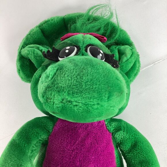 Vtg Baby Bop Dinosaur Plush Stuffed Animal Toy Lyons Group 16" Barney 1992 - Picture 2 of 12